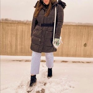 Sam Edelman Quilted Belted Parka Coat XL